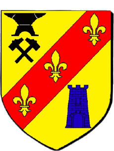 Blasone-Bandiere Francia Dipartimenti - Città 81 SAINT JUERY Blasone