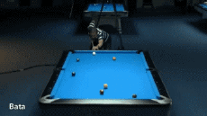 Bata-Humor -  Fun Sports Pool Table Best Off Shot 