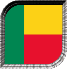 Flags Africa Benin Square 