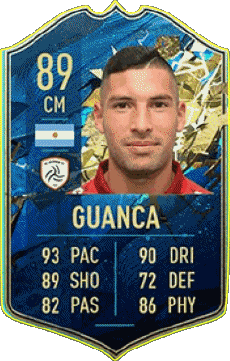 Multimedia Videospiele F I F A - Karten Spieler Argentinien Cristian Guanca 