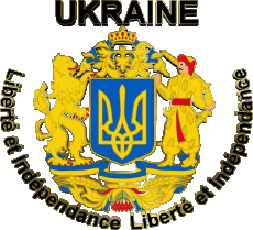 Fahnen Europa Ukraine Liberté et Indépendance 