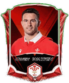 Sports Rugby - Joueurs Pays de Galles Equipe 2025 Owen WATKIN 