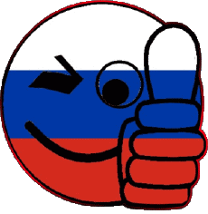Drapeaux Europe Russie Smiley - OK 