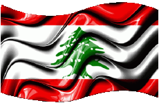 Fahnen Asien Libanon Rechteck 