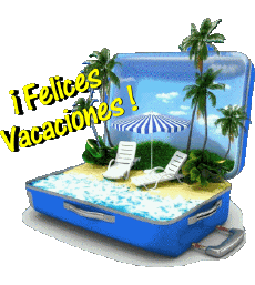 Mensajes Español Felices Vacaciones Fondo transparente 10 