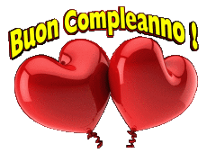 Nachrichten Italienisch Buon Compleanno Palloncini - Coriandoli 005 