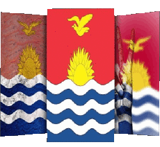 Banderas Oceanía Kiribati Diverso 