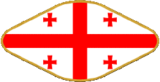 Bandiere Asia Georgia Ovale 02 