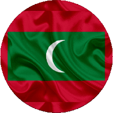 Bandiere Asia Maldive Tondo 