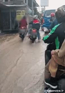 Umorismo -  Fun Trasporti Scooter Fun Accident - Fail 