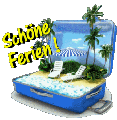 Messagi Tedesco Schöne Ferien Sfondo trasparente 10 