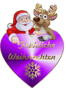 Mensajes Alemán Fröhliche  Weihnachten Serie 06 