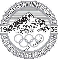 1936-Sports Jeux-Olympiques Histoire Logo 1936