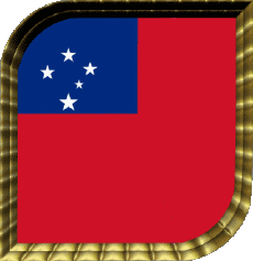 Drapeaux Océanie Samoa Carré 
