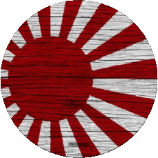 Drapeaux Asie Japon Rond 