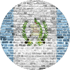 Fahnen Amerika Guatemala Runde 