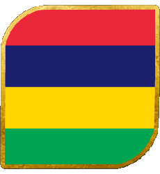 Drapeaux Afrique Maurice Carré 