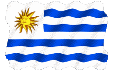 Flags America Uruguay Waving 