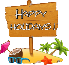 Nachrichten Englisch Happy Holidays Transparenter Hintergrund 22 