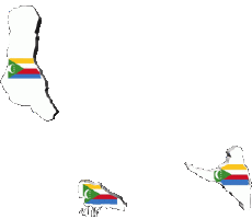 Flags Africa Comoros Various 