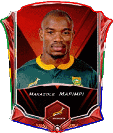 Sports Rugby - Joueurs Afrique du Sud Makazole Mapimpi 