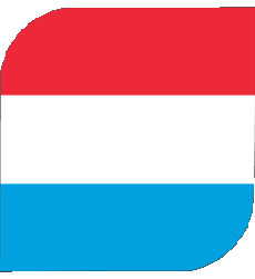 Bandiere Europa Lussemburgo Quadrato 