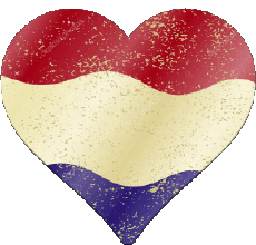Flags Europe Netherlands Heart 