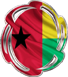 Drapeaux Afrique Guinée Bissau Forme 01 