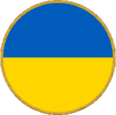 Bandiere Europa Ucraina Tondo 