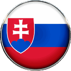 Flags Europe Slovakia Round 