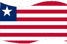 Bandiere Africa Liberia Rettangolo 