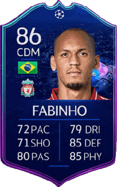 Multimedia Videospiele F I F A - Karten Spieler Brasilien Fabinho - Fábio Henrique Tavares 