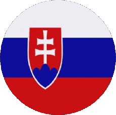 Drapeaux Europe Slovaquie Rond 