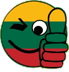 Flags Europe Lithuania Smiley - OK 
