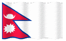 Banderas Asia Nepal Ondulación 