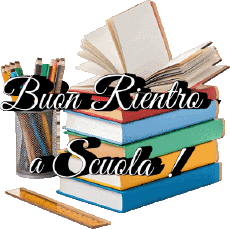 Messages Italian Buon Rientro a Scuola Transparent Background 006 