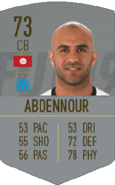 Multimedia Vídeo Juegos F I F A - Jugadores  cartas Túnez Aymen Abdennour 