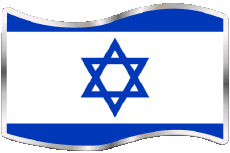 Bandiere Asia Israele Rettangolo 
