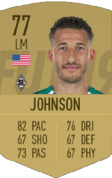 Multimedia Videogiochi F I F A - Giocatori carte U S A Fabian Johnson 
