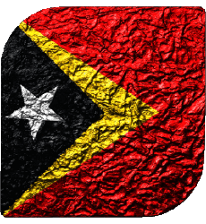 Bandiere Asia Timor Est Quadrato 