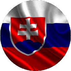 Flags Europe Slovakia Round 