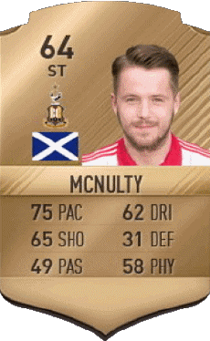 Multimedia Videospiele F I F A - Karten Spieler Schottland Marc McNulty 