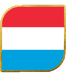 Bandiere Europa Lussemburgo Quadrato 