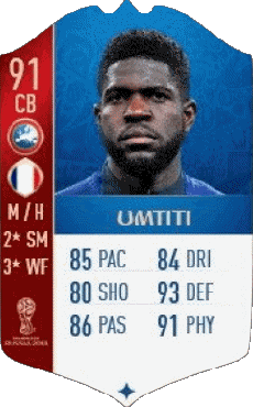 Multimedia Videospiele F I F A - Karten Spieler Frankreich Samuel Umtiti 