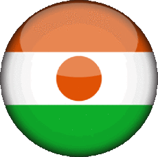 Fahnen Afrika Niger Runde 