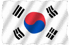 Flags Asia South Korea Waving 