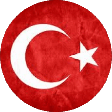 Fahnen Asien Türkei Runde 