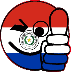 Banderas América Paraguay Smiley - OK 