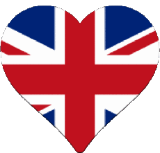 Banderas Europa Reino Unido Corazón 