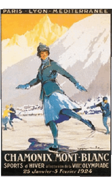 Umorismo -  Fun Poster retrò - Luoghi France Chamonix 